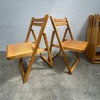 6x Vintage, Midcentury (beuken) Houten Klapstoel thumbnail 8