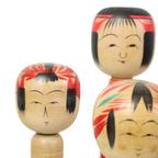 Lot Van 13 Traditionele Vintage Kokeshi Japan Tweede Helft 20E Eeuw thumbnail 7