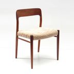 Set Van 6 Model 75 Stoelen Ontworpen Door Niels Möller Uit De Jaren '60 thumbnail 4