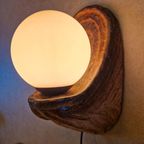 Jaren 70 Vintage Wandlamp Keramieke Bollamp Retro Wandlamp thumbnail 9