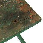 Unieke Groene Industriële Werkbank Werktafel Hout Metaal 160Cm thumbnail 6