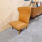 50's Vintage Fauteuil Perzik Kleur Fifties Retro Fauteuil thumbnail 6
