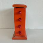 Eeuwigdurende Houten Tafel Kalender Oranje thumbnail 4