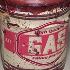 Vintage Olieton-poef thumbnail 12