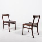 Pair Of Ole Wanscher Dinning Chairs ‘Rungstedlund’ By Poul Jeppesen Møbelfabrik, 1950’S Denmark thumbnail 4