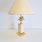 Vintage Le Dauphin Messing Kristal Tafellamp '70 Regency thumbnail 6