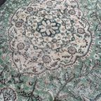 Groen Vintage Yuruk Vloerkleed 220 X 113 Cm thumbnail 9