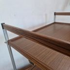 Pallisander Mid Century Bar Cart Trolley. thumbnail 6