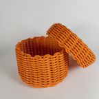 Vintage Regaline - Wicker - Kunststof - Opbergmand - 70'S thumbnail 4
