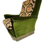 Vintage Mosgroene Fauteuil / Eenzit thumbnail 8