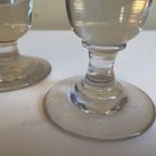 4 X 19e Eeuwse Glazen Absinth Wijnglazen Frans thumbnail 2