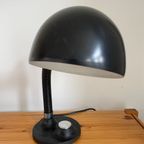 Vintage Egon Hillebrand Bureaulamp. Tafellamp Hillebrand. Gietijzeren Voet. thumbnail 9