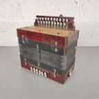 Antieke Houten Accordeon thumbnail 4