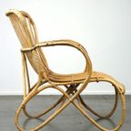 Vintage Jaren ’50 Dutch Design Rotan Fauteuil Met Mooie Organische Vormen thumbnail 4