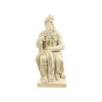 Moses Michelangelo Vintage Beeld Sculptuur Albast Resine 27Cm thumbnail 8