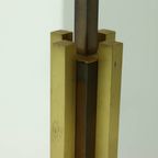 Willy Rizzo Style Brass And Copper Table Lamp 1970s thumbnail 5