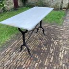 Tuintafel Bistrotafel Met Marmer Periode 1900 Lafa Aurilac Frans thumbnail 18