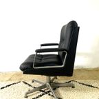 Office Chair On Wheels In Leatherette By Vaghi, Italy, 1960S thumbnail 2