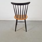 Deense Tapiovaara Nesto Pastoe ´60 Teakhouten Spijlen Stoel thumbnail 6
