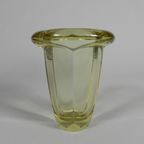 Art Deco Vaas Dik Glas Met Omgeslagen Rand, Jaren 30, Daum thumbnail 7