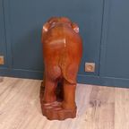 Antieke Grote Houten Olifant thumbnail 9