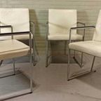 Set Van 4 Vintage Harvink Leren Eetkamerstoelen / Stoelen thumbnail 16