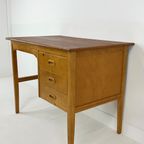 Scandinavisch Vintage Teak Fineren Bureau Veme thumbnail 8