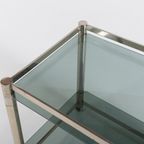 Italian Modern Chromed Steel Serving Cart/Side Table, 1970’S thumbnail 11