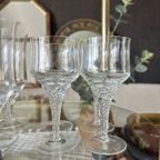 Likeurglazen Set Bohemia Crystal Vintage thumbnail 3