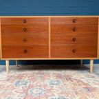 Vintage Dubbele Ladekast, Borge Mogensen, Deens Design thumbnail 9
