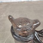 Vintage Bronzen Salontafel Met Kindje thumbnail 6