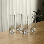 Set Of 4 Vintage Highball Glasses With Bubble Stem thumbnail 2