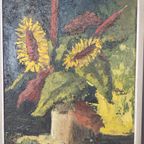 H. Verdijck - Stilleven Met Zonnebloemen thumbnail 2