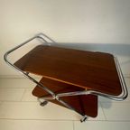 Elegante Vintage Serveerwagen. Top Trolley. Mid Century Serveerwagen. Serving Cart. thumbnail 7