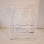Plexiglas Wand Lectuurbak Wandrekje Wandrek A4 Houder thumbnail 3