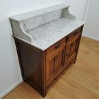 Vintage Frans Dressoir Commode, Ladekast Met Marmer Blad 907 thumbnail 11