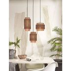 Good&mojo Hanglamp Bhutan - Bamboe|zwart - Ø18x25cm thumbnail 4