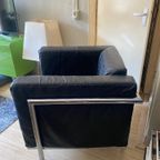 Vintage Leren Bankstel (fauteuil + 2zits Bank) thumbnail 4