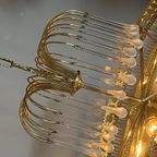 Vintage Xl Opaline Staafjes Kroonluchter Hanglamp Teardrops Murano thumbnail 12