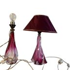 Vintage Pink Murano Lampenvoet / Tafellamp thumbnail 8