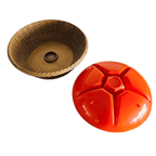 Emsa Serveerschaal Hapjesschaal Oranje Mid-century 1970’s thumbnail 4