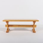 Small Solid Pine Bench-Coffee Table From 1980’S, Sweden thumbnail 4