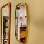 Vintage Wandspiegel Spiegel Mirror Messing Goud thumbnail 9