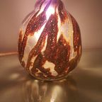 Rare Purple And Ochre Studio Glass Lamp Wmf Ikora 1930’S thumbnail 3