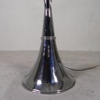 Staande Verchroomde Lamp In Art Deco Stijl, Jules Dewaele Bruxelles, Jaren 50 thumbnail 6