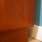 Vintage dyrlund Deense Secretaire Bureau Kast Ladekast thumbnail 15