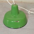 Vintage Emaille Industriële Hanglamp, Groen thumbnail 6