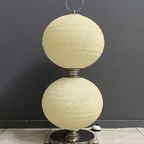 Double Light Sugarball Floor Lamp By John En Sylvia Reid For Rotaflex thumbnail 2