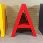 Vintage Set Van Flototto Letters Boekenplanken Pop Art thumbnail 6