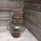 Scheepslamp, Windlicht / Metaal/Glas. thumbnail 5